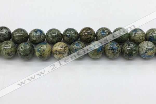 CKJ479 15.5 inches 16mm round natural k2 jasper beads wholesale