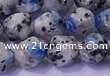 CKJ707 15.5 inches 8mm faceted nuggets imitation k2 jasper beads