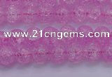 CKQ301 15.5 inches 6mm round dyed crackle quartz beads wholesale