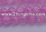 CKQ303 15.5 inches 10mm round dyed crackle quartz beads wholesale