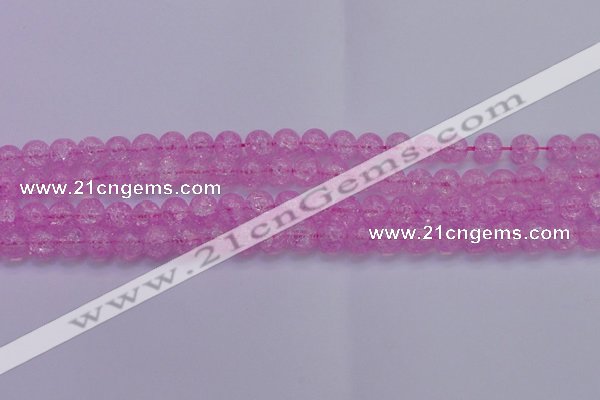 CKQ303 15.5 inches 10mm round dyed crackle quartz beads wholesale