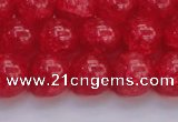 CKQ319 15.5 inches 14mm round dyed crackle quartz beads wholesale