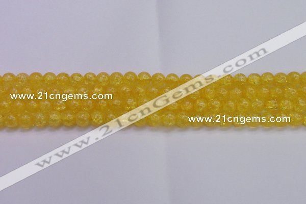 CKQ324 15.5 inches 10mm round dyed crackle quartz beads wholesale