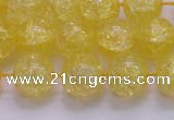 CKQ326 15.5 inches 14mm round dyed crackle quartz beads wholesale