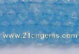 CKQ330 15.5 inches 8mm round dyed crackle quartz beads wholesale