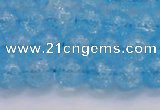 CKQ331 15.5 inches 10mm round dyed crackle quartz beads wholesale