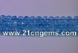 CKQ362 15.5 inches 8mm round dyed crackle quartz beads