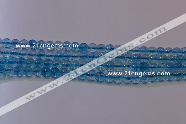 CKQ371 15.5 inches 6mm round dyed crackle quartz beads