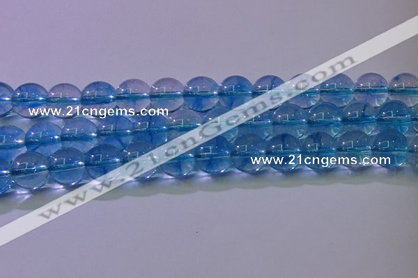 CKQ372 15.5 inches 8mm round dyed crackle quartz beads