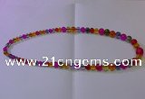 CKQ400 15.5 inches 6mm - 12mm round dyed crackle quartz beads