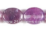 CKU01 15 inches 8*10mm oval purple kunzite beads Wholesale