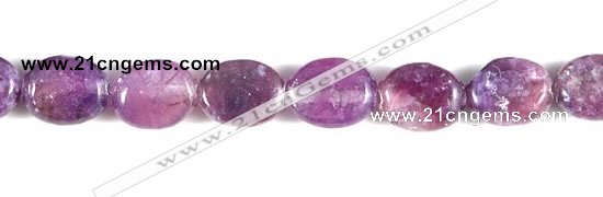 CKU01 15 inches 8*10mm oval purple kunzite beads Wholesale