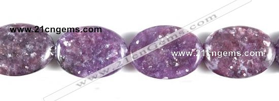 CKU03 15 inches 13*18mm oval purple kunzite beads Wholesale