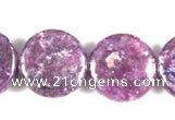 CKU04 15 inches 16mm coin purple kunzite beads wholesale