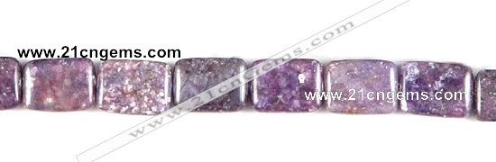 CKU10 15 inches 13*18mm rectangle purple kunzite beads wholesale