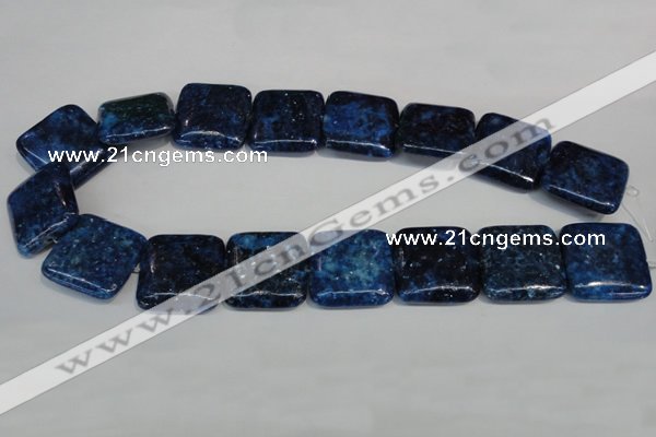 CKU120 15.5 inches 25*25mm square dyed kunzite beads wholesale