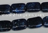 CKU125 15.5 inches 13*18mm rectangle dyed kunzite beads wholesale