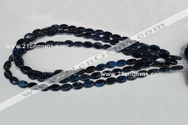 CKU130 15.5 inches 8*12mm oval dyed kunzite beads wholesale