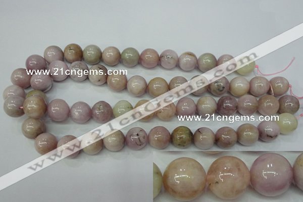 CKU207 15.5 inches 14mm round pink kunzite beads wholesale