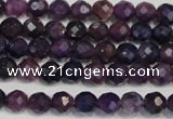 CKU21 15.5 inches 6mm faceted round purple kunzite beads wholesale