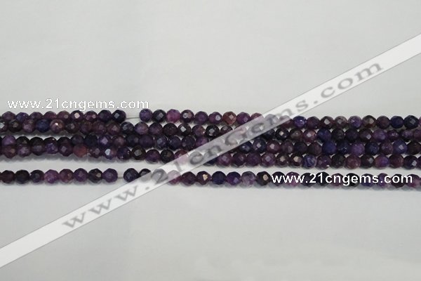 CKU21 15.5 inches 6mm faceted round purple kunzite beads wholesale