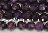 CKU23 15.5 inches 10mm faceted round purple kunzite beads wholesale