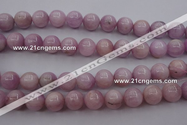 CKU257 15.5 inches 14mm round pink kunzite beads wholesale