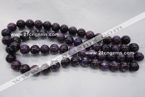 CKU30 15.5 inches 14mm round purple kunzite beads wholesale