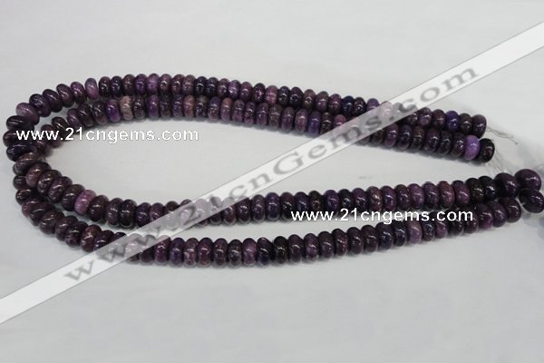 CKU32 15.5 inches 6*10mm rondelle purple kunzite beads wholesale