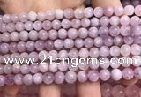 CKU320 15.5 inches 6mm round natural pink kunzite beads