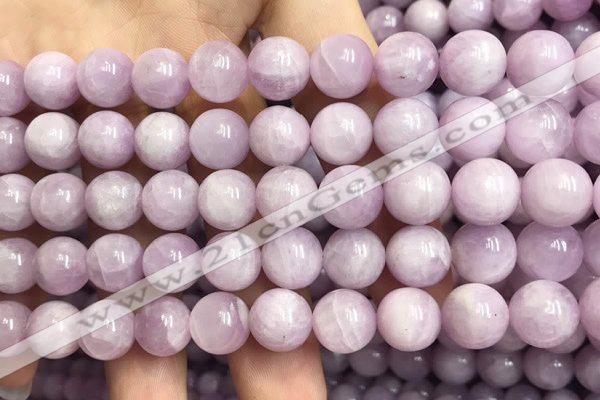 CKU322 15.5 inches 10mm round natural pink kunzite beads