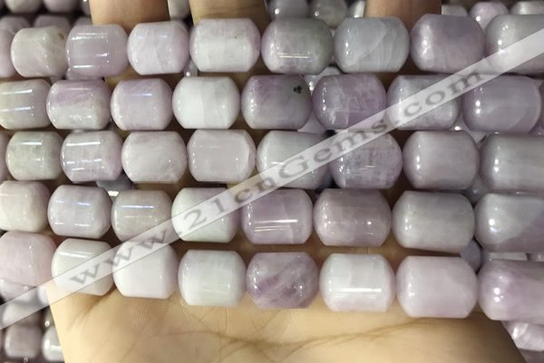 CKU332 15.5 inches 10*12mm tube kunzite gemstone beads