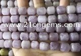 CKU333 15.5 inches 10*12mm tube kunzite gemstone beads