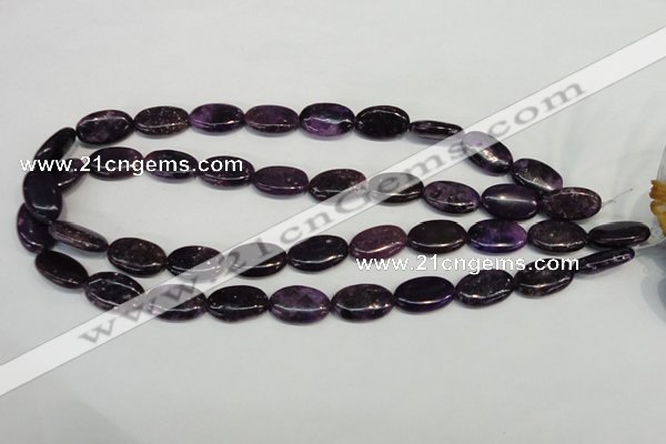 CKU40 15.5 inches 12*20mm oval purple kunzite beads wholesale