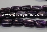 CKU44 15.5 inches 8*12mm rectangle purple kunzite beads wholesale