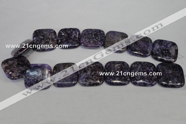 CKU50 15.5 inches 30*30mm square purple kunzite beads wholesale