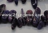 CKU52 15.5 inches 6*12mm - 9*27mm purple kunzite chips beads