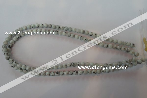 CKW02 15.5 inches 8mm round kiwi jasper gemstone beads