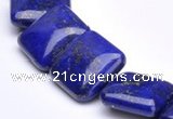 CLA01 15.5 inch 18*18mm square deep blue dyed lapis lazuli beads