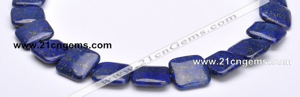 CLA02 Square 20*20mm deep blue dyed lapis lazuli gemstone beads