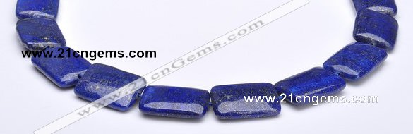 CLA03 Deep blue rectangle 18*25mm dyed lapis lazuli beads