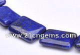 CLA04 15*20mm rectangle deep blue dyed lapis lazuli stone beads