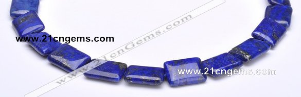 CLA04 15*20mm rectangle deep blue dyed lapis lazuli stone beads