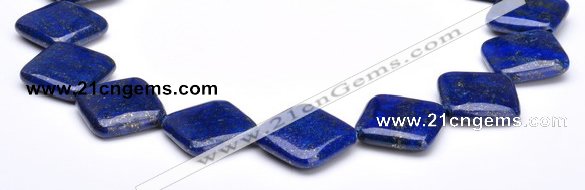 CLA07 24*24mm rhombic deep blue dyed lapis lazuli gemstone beads