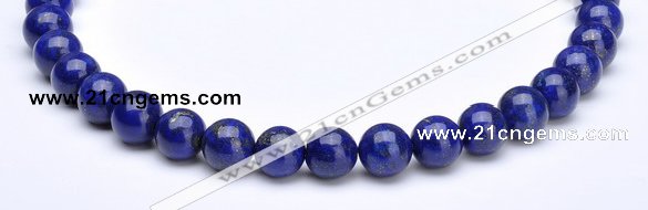 CLA10 Round deep blue dyed lapis lazuli 8mm beads wholesale