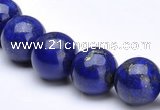 CLA15 18mm round deep blue dyed lapis lazuli beads wholesale