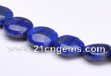 CLA17 10mm flat round deep blue dyed lapis lazuli gemstone beads