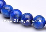 CLA22 round 6mm blue lapis lazuli gemstone beads wholesale