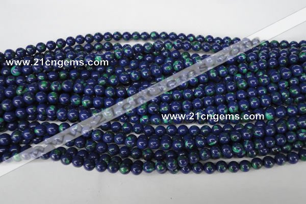 CLA401 15.5 inches 6mm round synthetic lapis lazuli beads