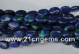 CLA418 15.5 inches 5*7mm oval synthetic lapis lazuli beads